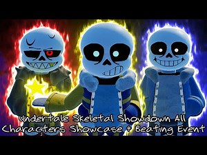 NEW ROBLOX UNDERTALE GAME! Undertale Skeletal Showdown All Characters Showcase + Beating Event