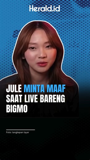 Herald ID on Instagram: "Selebgram Julia Prastini atau yang dikenal sebagai Jule menyampaikan permintaan maaf secara terbuka saat menjadi bintang tamu dalam sesi live streaming YouTube bersama Bigmo, Senin (26/1/2026). _____ Follow heraldindonesia Selalu Ada yang Baru #jule #bigmo #live #mintamaaf"
