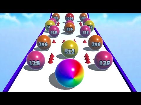 Ball Merge 2048 👩‍❤️‍💋‍👩🎱🐣 MAX LEVELS!! All Levels Gameplay Android, iOS NEW UPDATE