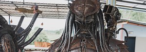 Predator metal art - Monster metal sculpture - Scrap metal art by Mari9art