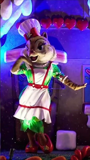 This Chipmunk's Holiday Performance Is Insane 🎄✨ Disney Christmas Short #disney #dance #shorts