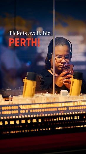 Perth, she’s here. ⚓ After captivating over 150,000 visitors in Sydney, Titanic. The Human Story has arrived. Step inside recreated rooms, see real artifacts, and uncover stories that still move the world 113 years later. 🕰️ 🎟️ Tickets now on sale! – get your boarding pass before the journey begins. [LINK IN BIO] #TitanicTheHumanStory #TitanicExhibition #PerthEvents #TitanicExperience #TitanicHistory | Titanic The Human Story