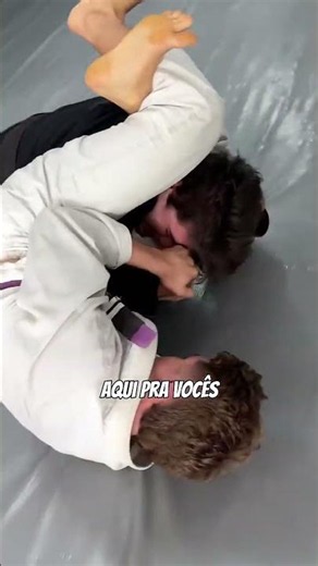 I challenged the purple belt to submit me (with a triangle choke, was it?)