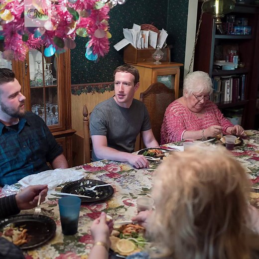 Mark Zuckerberg surprised an Ohio family as part of his 2017 tour of the US http://cnn.it/2p139B6 | CNN