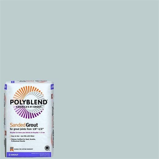 Custom Building Products Polyblend #115 Platinum 25 lb. Sanded Grout PBG11525 - The Home Depot