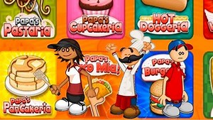 ¿Quieres jugar a juegos de cocina en línea? 🤗 En este video te recomendamos unos juegos muy divertidos: Los Juegos de Papa Louie. En los juegos de Papa Louie debes atender un restaurante (Hay muchos: Hot dogs, pizzas, sushi, donas, helados, alitas...) Debes atender a los clientes, entregándoles el pedido tal como lo desean, para que queden satisfechos y te recompensen con una propina. ¡A jugar! • Colección de juegos → https://juegos.games/juegos-de-papa-louie/ | Juegos.Games