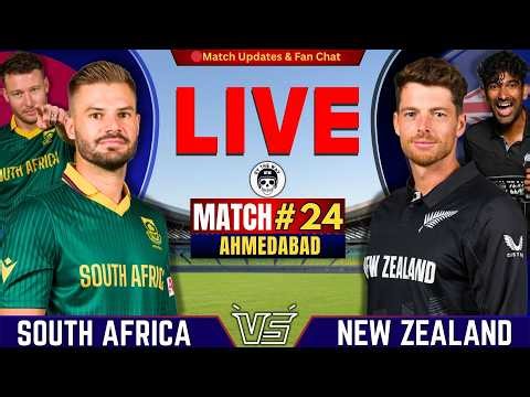 🔴Live: New Zealand vs South Africa, T20 WC , 24thMatch | Lie Cricket Match Today | NZ vs SA Live