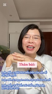 Bí quyết : VIẾT PHẦN GIẢI THÍCH VÀ CÁCH TRÁNH LỖI THƯỜNG GẶP Trong bài nghị luận bàn về vấn đề cần giải quyết trong đời sống! | Học Văn cùng cô Bích Nga