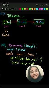 Linked list traversal #coding