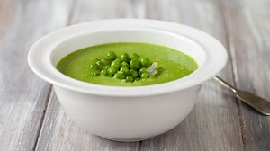 Frog soup | Leek, potato & peas recipe