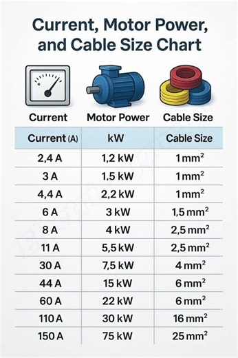 Electrical Guide ⚡ Current, Motor Power & Load Calculation Explained | #electrical #diy #motor