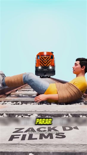 Never lie down on a train track.