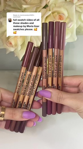 Makeup Forever Lip Liner Swatches and Shades