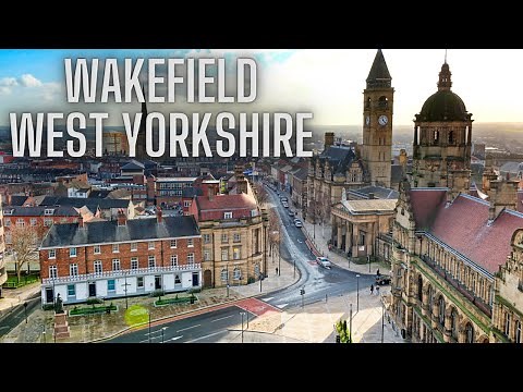 Driving Around Wakefield City Centre West Yorkshire United Kingdom