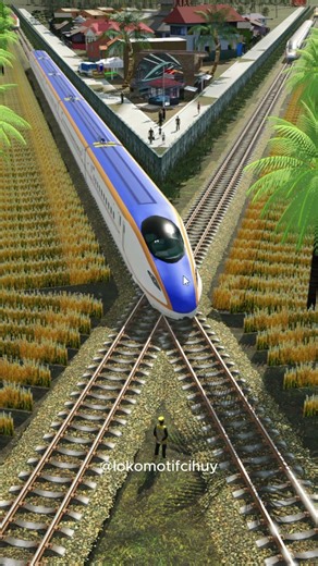 4 kereta cepat saling melintas di persebrangan rel kereta !!#train #railtrack #railroad #railway