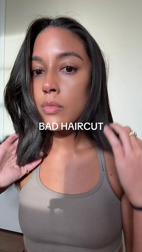 Googles: How to fix choppy layers, how to fix a butchered haircut, how to put back hair, how to rewind time 🫠 #haircutfail #choppylayers #badhaircut