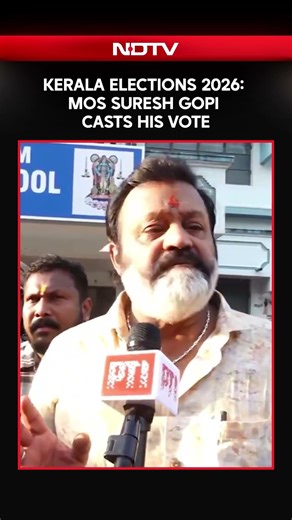 Kerala Elections 2026: Union MoS Suresh Gopi Casts His Vote