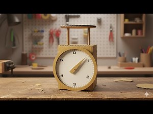 How To Make scales From cardboard | วิธีทำตาชั่งจากลังกระดาษ