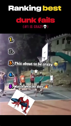 Ranking best dunk fails🤣