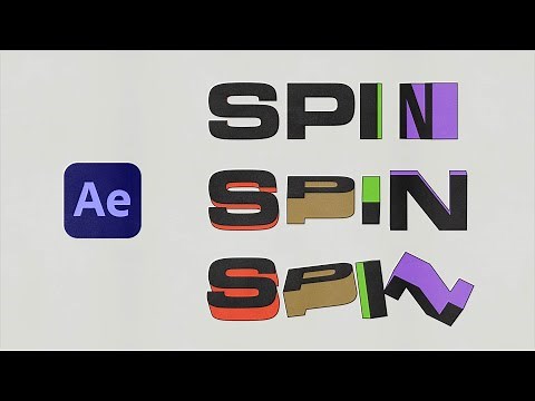 Create Stunning 3D Spinning Type Animations in After Effects