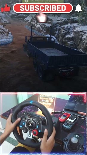 💀ALASKA’S EXTREME TERRAIN❄️ #snowrunner #logitechg29