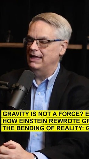 Gravity is NOT a Force? Einstein's Geometric Universe | PODCLIPS #podcast #shorts