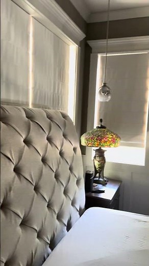 Raise and Lower Blinds in Master Bedroom