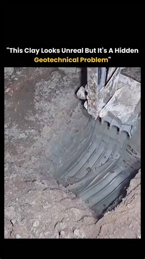 Globe Mosaic on Instagram: "At first glance, this clay looks flawless — smooth, clean, and almost sculpted as the excavator lifts it out. But this “perfect” appearance hides a serious engineering challenge. This material is lacustrine clay, formed thousands of years ago at the bottom of calm post-glacial lakes where ultra-fine particles settled slowly in layers. Because it formed underwater, the clay traps a large amount of water between weakly bonded particles. That gives it low shear strength 
