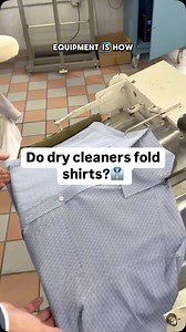Do dry cleaners fold shirts? #drycleaning #howto #satisfying #interesting #howitworks | Yale Cleaners