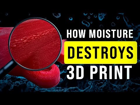 What MOISTURE does to your 3D printing? Wet filament results