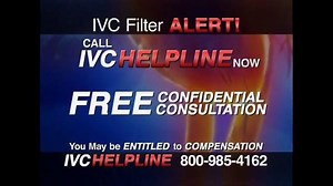 IVC Filter Helpline TV Spot, 'FDA Warning'