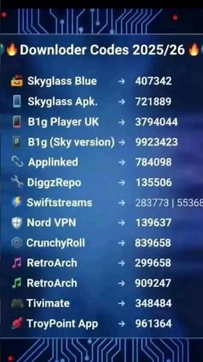 Firestick downloader codes