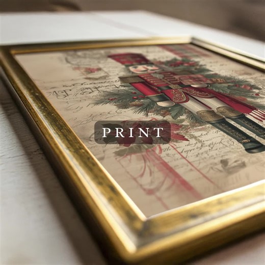 Nutcracker Wall Art Printable, Classic Holiday Print, Traditional Festive Decor, Quirky Christmas Wall Art, Digital Download - Etsy