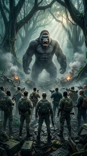 100 MEN vs KING KONG… this won’t end well 😳🔥Who survives?👇 Team Humans or Team King Kong?