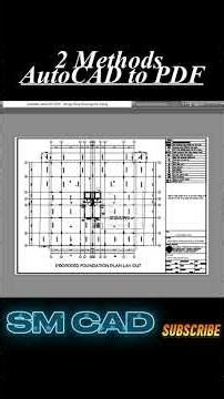 AutoCAD to PDF with 2 methods | DWG to PDF #autocad #cad #AutoCADtoPDF #DWGtoPDF