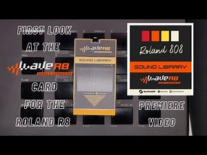 First look at the WaveR8 Waverex card for the Roland R8 drummachine