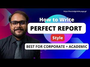 How to Write a Professional Presentation Report Perfect Structure for Corporate + University