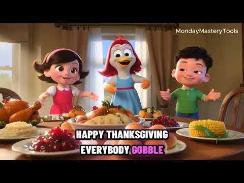 Thanksgiving Turkey Wobble Song for Kids!