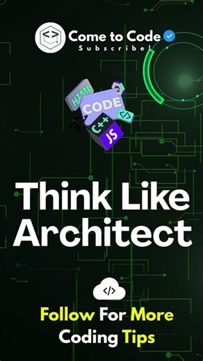 20 - Think Like Architect | Architects don’t think in code