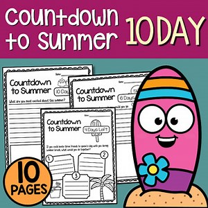 10 Day Countdown to Summer |  End of the year 10 day countdown to summer