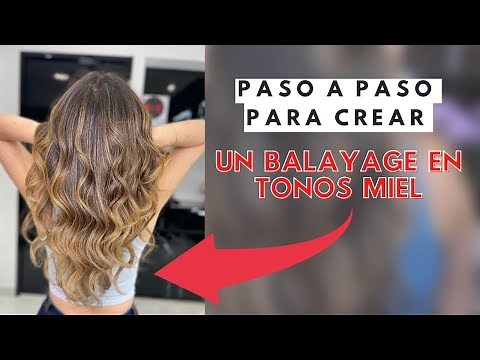 Paso a paso para crear un BALAYAGE en tonos miel BY GABRIEL SAMRA
