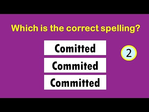 20 Most Commonly Misspelled Words in English | Spelling Test 2
