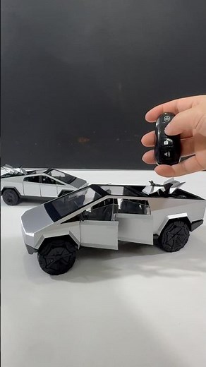 The remote control electric Cybertruck model even comes with opening doors!😍#cybertruck #tesla