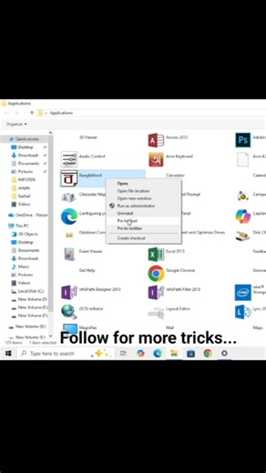 Jagannath Mondal on Instagram: "Open All Windows Apps in 1 Click 😱 | Shell:Appsfolder Did you know this hidden Windows command? 👀 Type Shell:Appsfolder and instantly see all installed apps in one place! ⚡ No settings. No control panel. Just magic ✨ 👉 Follow for more Windows tricks! #ShellAppsfolder #WindowsTips #CMDTrick #TechReels #ComputerTips #WindowsHacks #InstaTech #ReelsIndia"