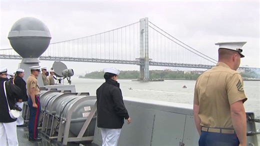 Fleet Week begins as parade of ships sails into New York City