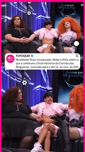 Fofoquei on Instagram: "Clima de reconciliação e emoção na reta final da Corrida das Blogueiras. Após falarem abertamente sobre a rivalidade, Mady e Kitty selaram a paz em um momento simbólico que marcou a comemoração pela grande final entre as três candidatas. Agora, é contagem regressiva: a final acontece no dia 13, às 20h, ao vivo. Siga @fofoquei para ver mais! 📹 Vídeo Reprodução @diatv Equipe Fofoquei / João"