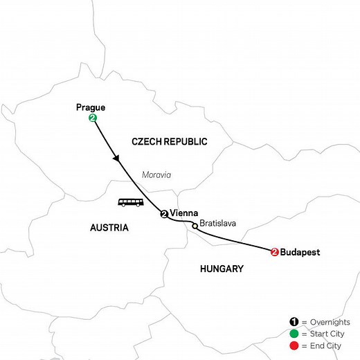 Prague, Vienna & Budapest - Cosmos (7 Days From Prague to Budapest)