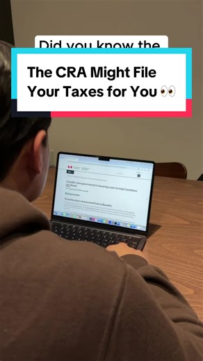Big change for low-income Canadians 👀 The CRA may soon file your taxes automatically, helping more people get the benefits they qualify for. Share this follow for more Canadian money tips 🇨🇦💡 #MoneyTok #Finance #Tax #TaxSeason #Canada