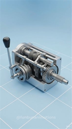 How a Gearbox Changes Speed in Seconds | Mechanically Accurate 3D Animation #shorts #3danimation