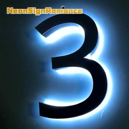 Custom Illuminated Address Number Sign, Metal Backlit Door Number,led Address Numbers ,door Numbers,backlit Number(transformer NOT Included) - Etsy